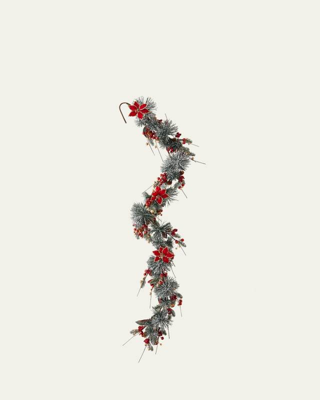 Regal Poinsettia Garland